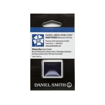 Extra Fine Watercolor paint half pan - Daniel Smith - Phthalo Blue (Green Shade)