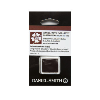 Extra Fine Watercolor paint half pan - Daniel Smith - Quinacridone Burnt Orange