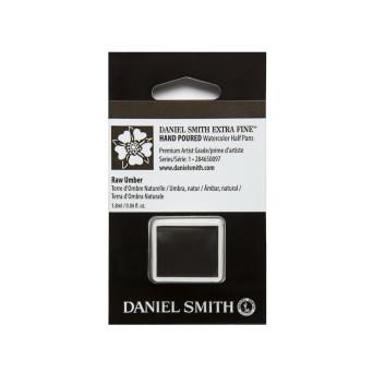 Extra Fine Watercolor paint half pan - Daniel Smith - Raw Umber
