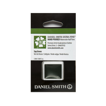 Extra Fine Watercolor paint half pan - Daniel Smith - Sap Green