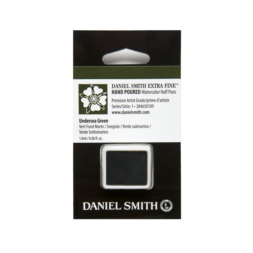 Extra Fine Watercolor paint half pan - Daniel Smith - Undersea Green