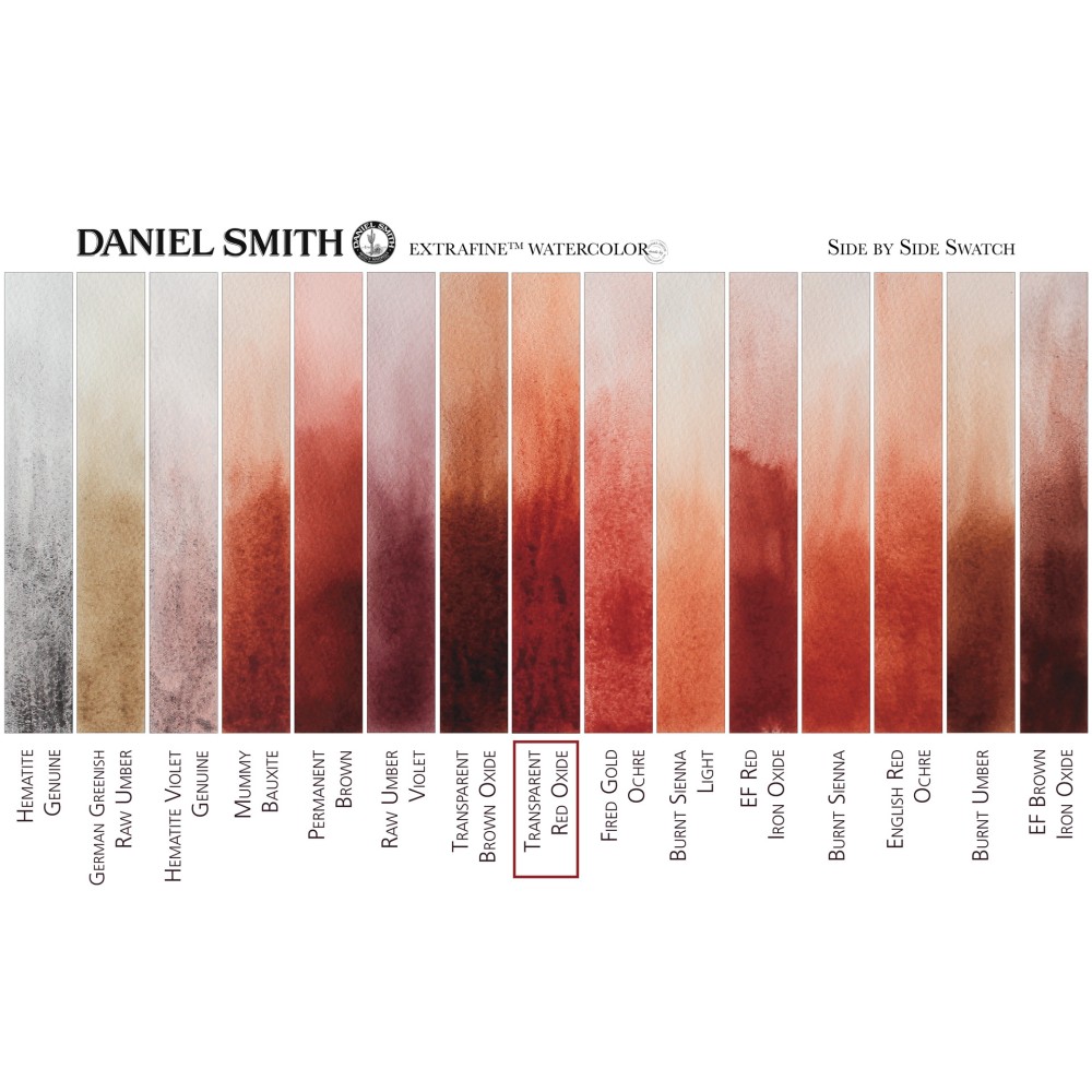 Farba akwarelowa Extra Fine w półkostce - Daniel Smith - Transparent Red Oxide