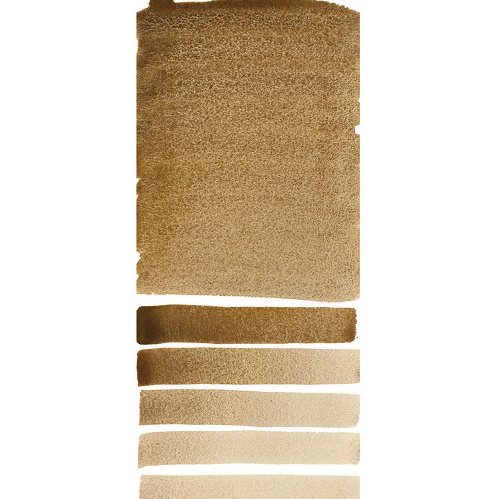 Extra Fine Watercolor paint half pan - Daniel Smith - Goethite (Brown Ochre)