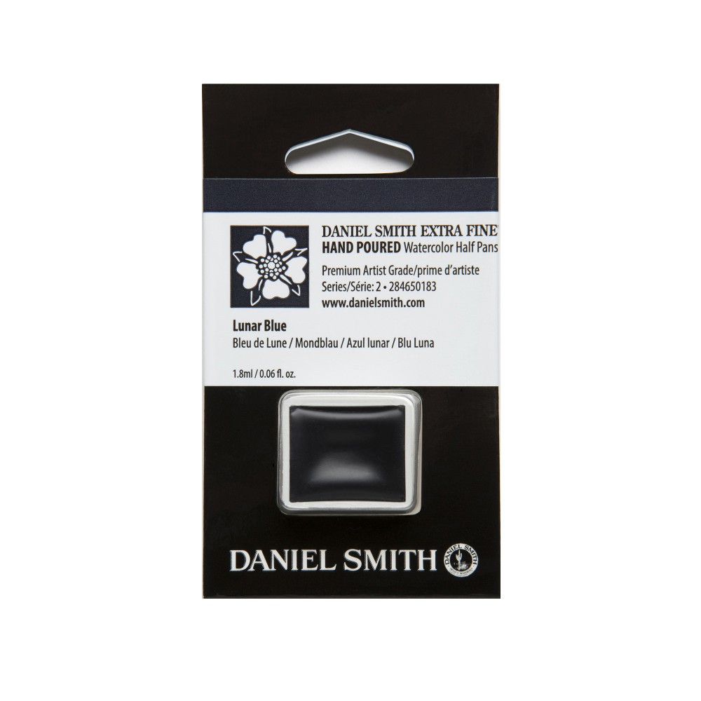 Extra Fine Watercolor paint half pan - Daniel Smith - Lunar Blue