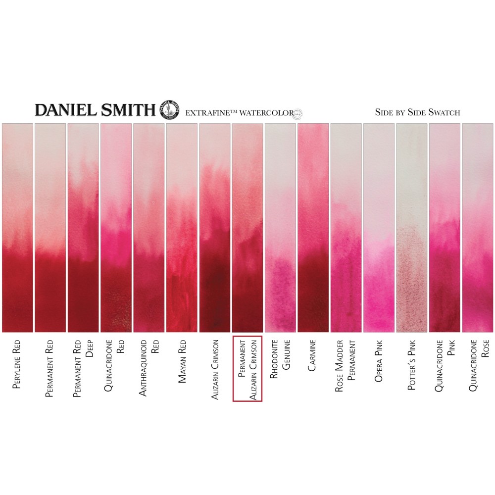 Extra Fine Watercolor paint half pan - Daniel Smith - Permanent Alizarin Crimson