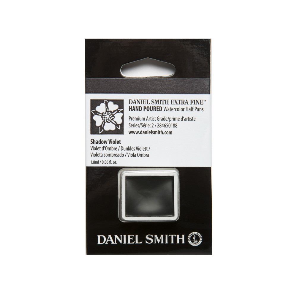 Extra Fine Watercolor paint half pan - Daniel Smith - Shadow Violet