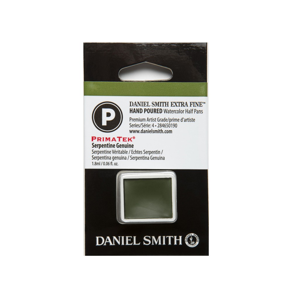 Extra Fine PrimaTek Watercolor paint halfpan - Daniel Smith - Serpentine Genuine