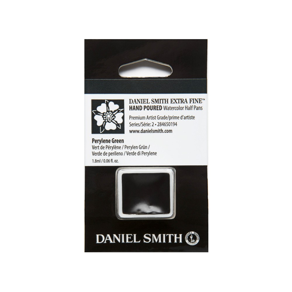 Extra Fine Watercolor paint half pan - Daniel Smith - Perylene Green