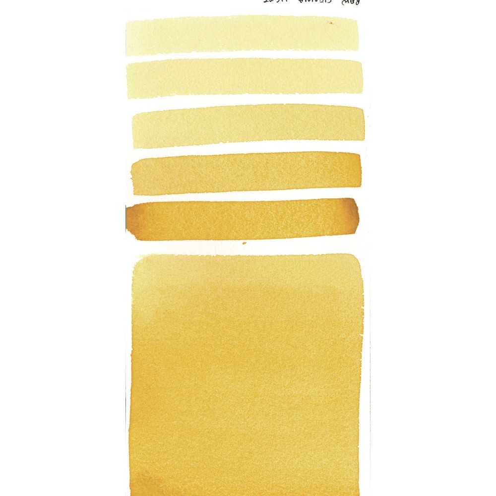 Extra Fine Watercolor paint half pan - Daniel Smith - Raw Sienna Light
