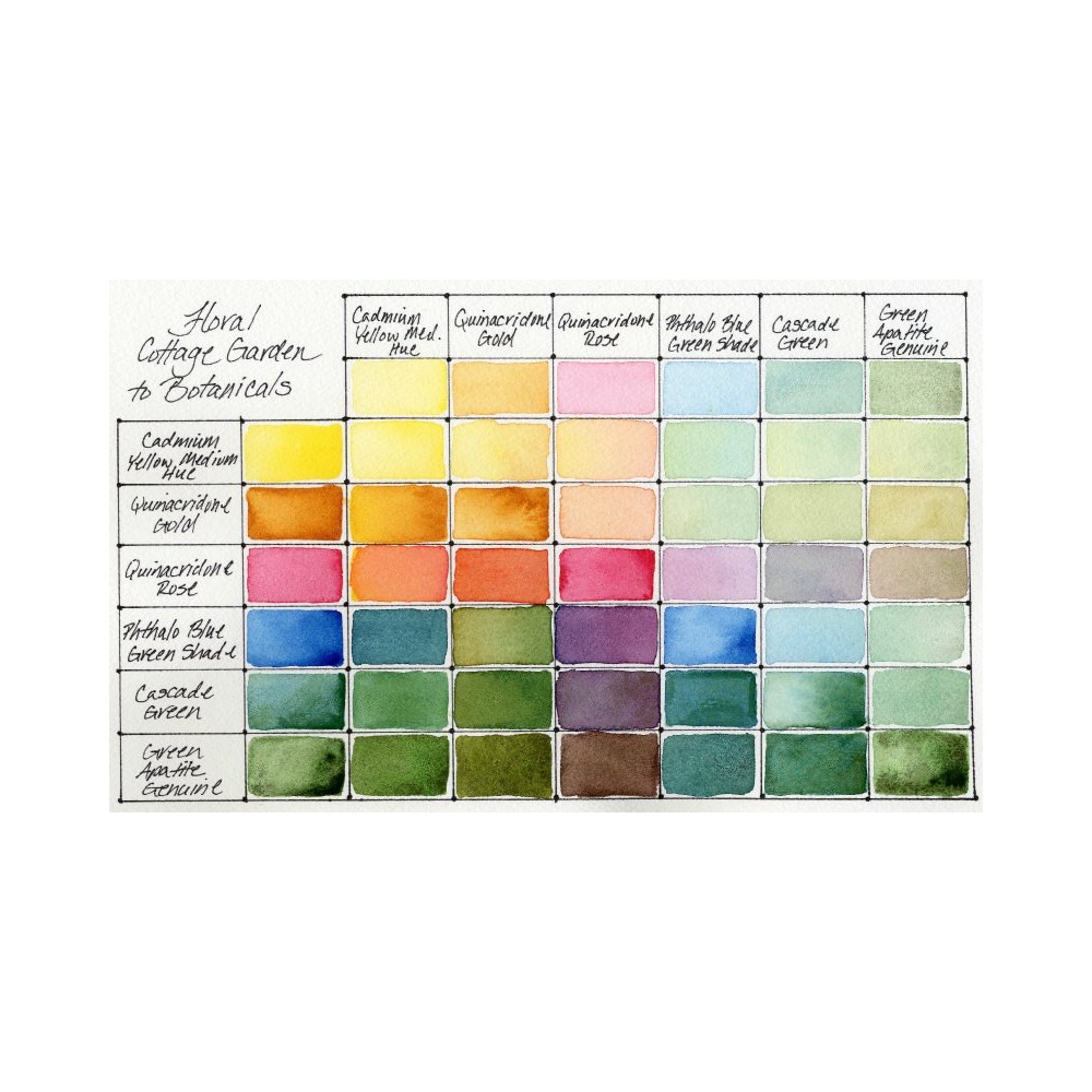 Set of Extra Fine Watercolor half pans paints - Daniel Smith - 6 pcs.