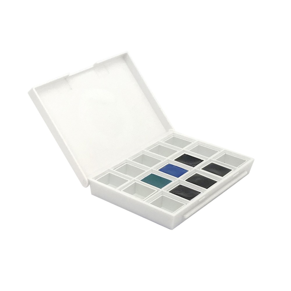 Set of Extra Fine Watercolor half pans paints Blues - Daniel Smith - 6 pcs.
