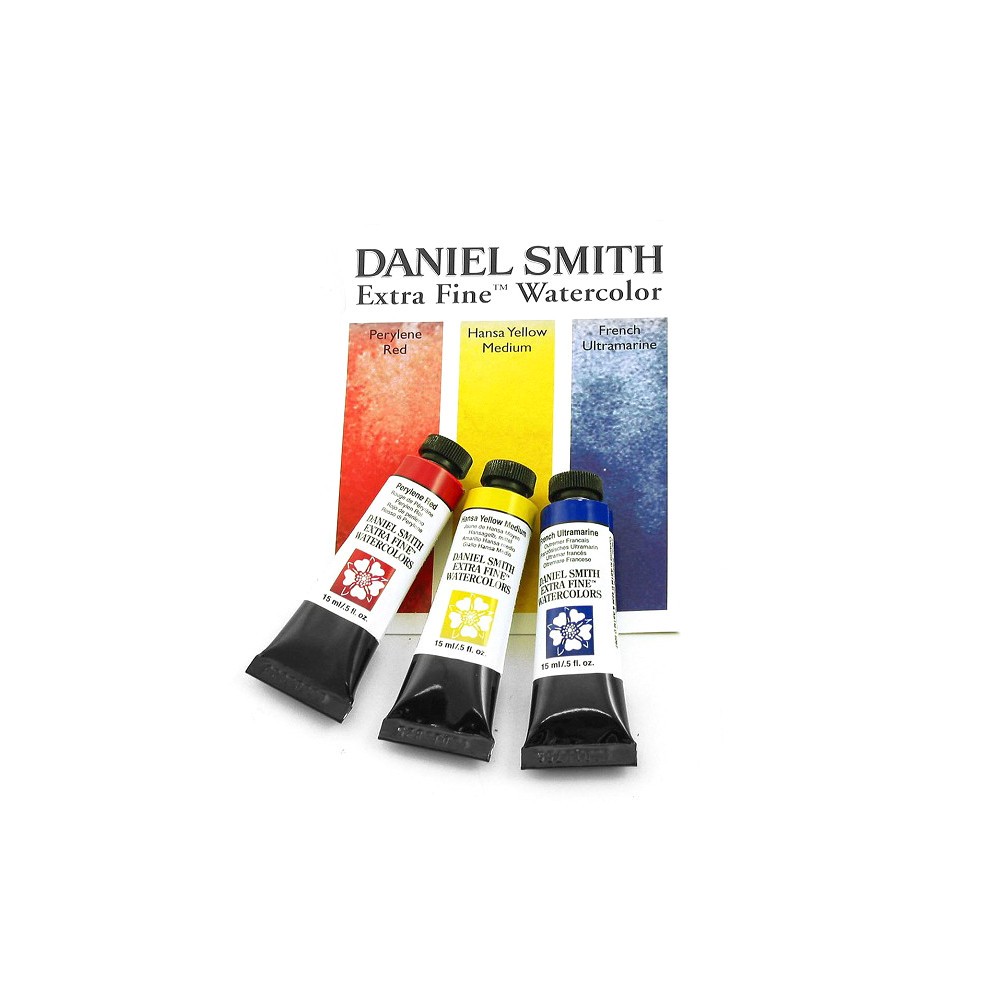 Zestaw akwareli Extra Fine Primary - Daniel Smith - 3 kolory x 15 ml