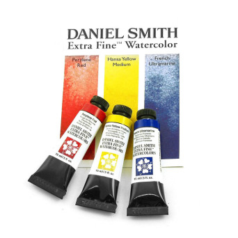 Set of Extra Fine Watercolor paints - Daniel Smith - 3 x 15 ml