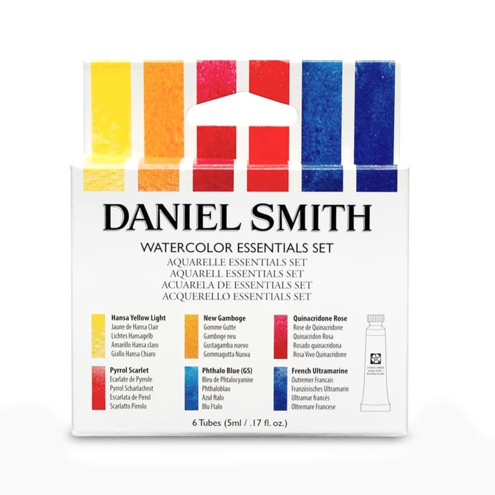 Zestaw akwareli Extra Fine Essentials - Daniel Smith - 6 kolorów x 5 ml