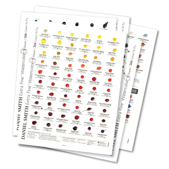 Extra Fine Watercolor paints dot card - Daniel Smith - 266 colors