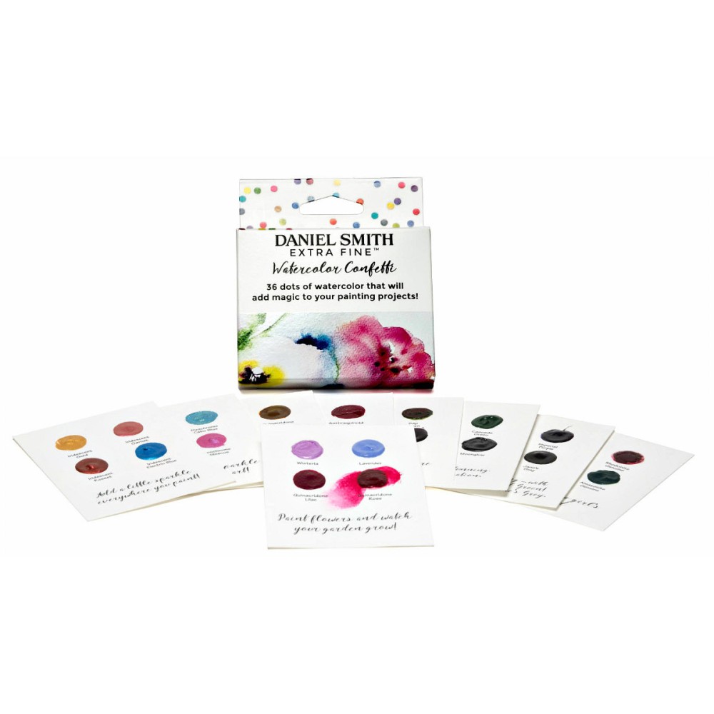 Próbnik farb akwarelowych Extra Fine Confetti - Daniel Smith - 36 kolorów