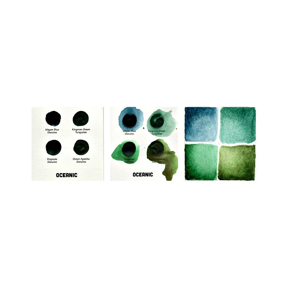 Extra Fine Watercolor paints Mineral Marvels Dot Card - Daniel Smith - 36 colors