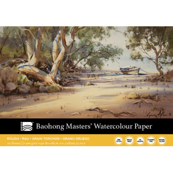 Master's watercolour paper pad 18 x 26 cm - Clairefontaine - rough, 300 g, 20 sheets