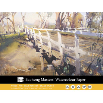 Master's watercolour paper pad 31 x 41 cm - Clairefontaine - rough, 300 g, 20 sheets
