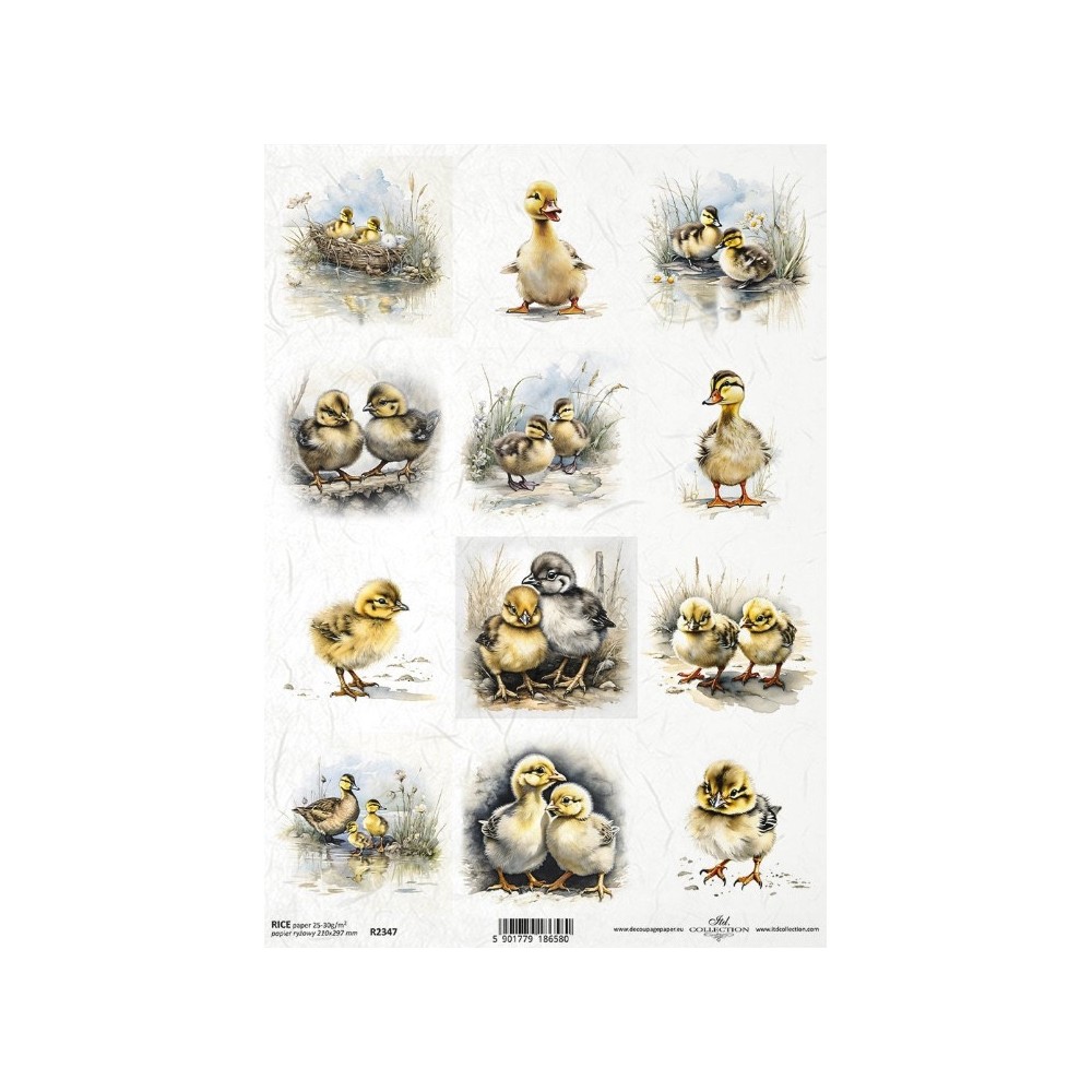 Decoupage paper A4 - ITD Collection - rice, R2347