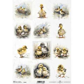 Papier do decoupage A4 - ITD Collection - ryżowy, R2347