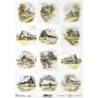 Decoupage paper A4 - ITD Collection - rice, R2349