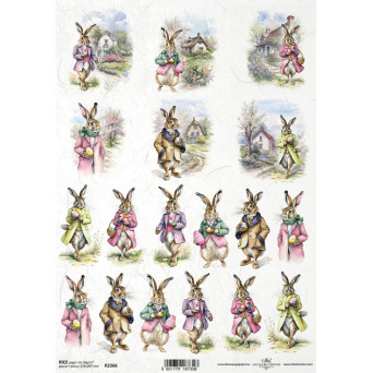 Decoupage paper A4 - ITD Collection - rice, R2366