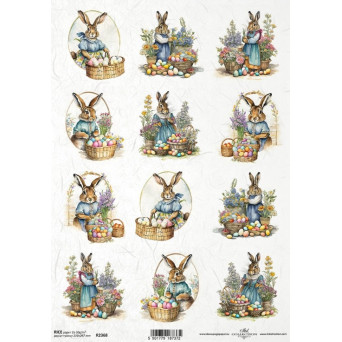 Decoupage paper A4 - ITD Collection - rice, R2368
