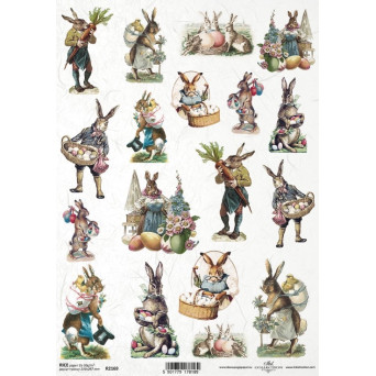 Papier do decoupage A4 - ITD Collection - ryżowy, R2169