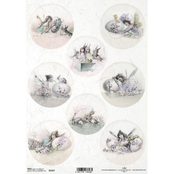 Papier do decoupage A4 - ITD Collection - ryżowy, R2167