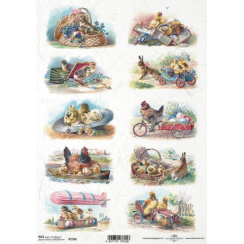 Decoupage paper A4 - ITD Collection - rice, R2166