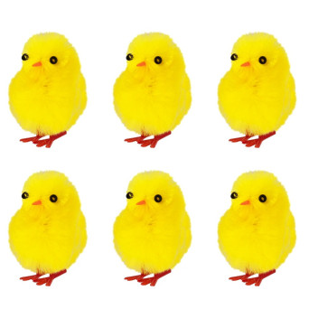 Easter chicks - 3 cm, 6 pcs.