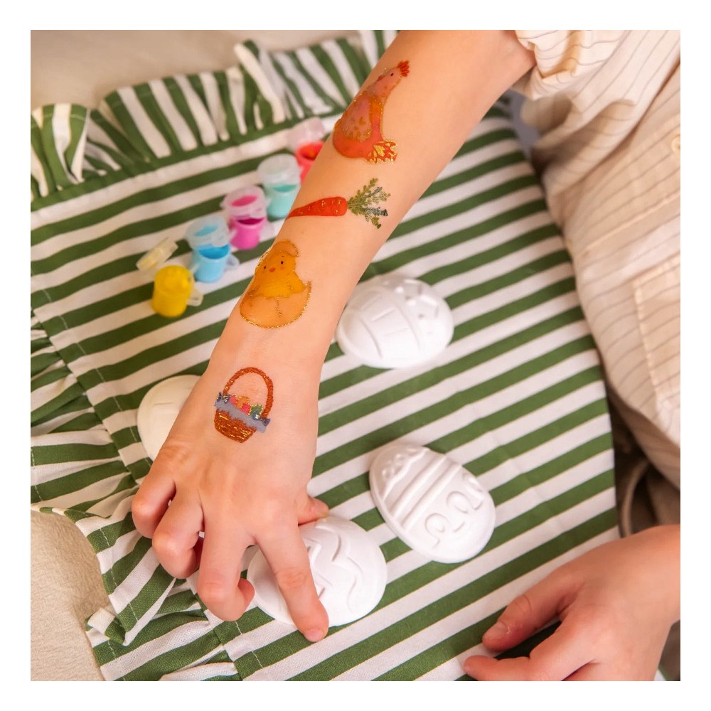 Easter temporary tattoos for kids - 19 pcs.