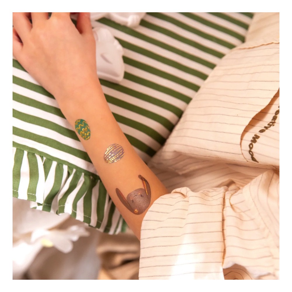 Easter temporary tattoos for kids - 19 pcs.