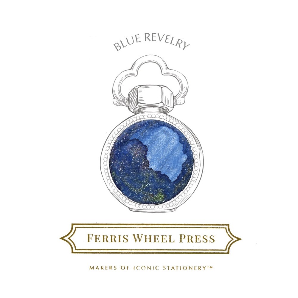 Calligraphy ink - Ferris Wheel Press - Blue Revelry, 38 ml