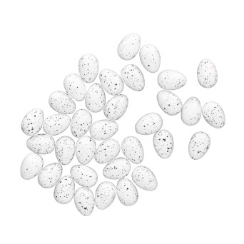 Easter eggs - white, 2,5 cm, 36 szt.