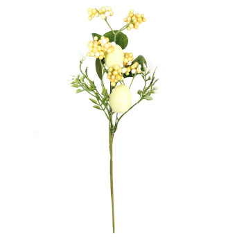 Easter branch with eggs - yellow, 37 cm