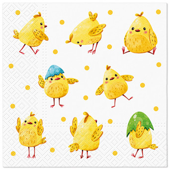Serwetki ozdobne - Paw - Crazy Chickens, 20 szt.