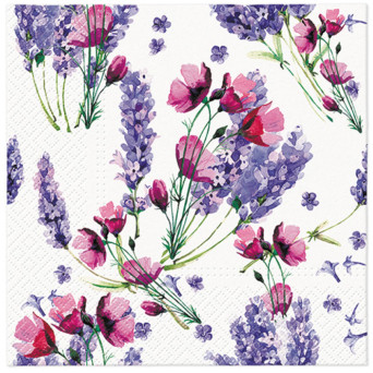 Decorative napkins - Paw - Fragrant Lavender, 20 pcs.