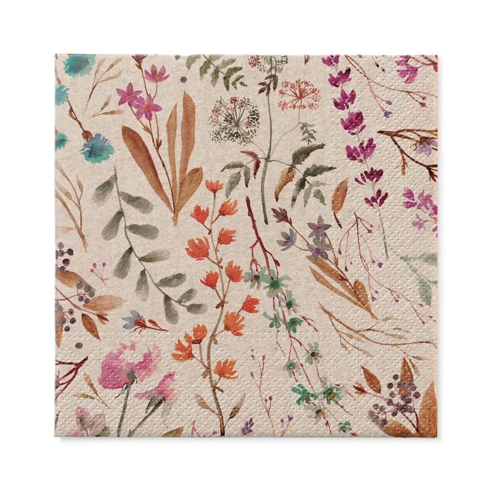 Serwetki ozdobne We Care - Paw - Dried Floral Bouquet, 20 szt.