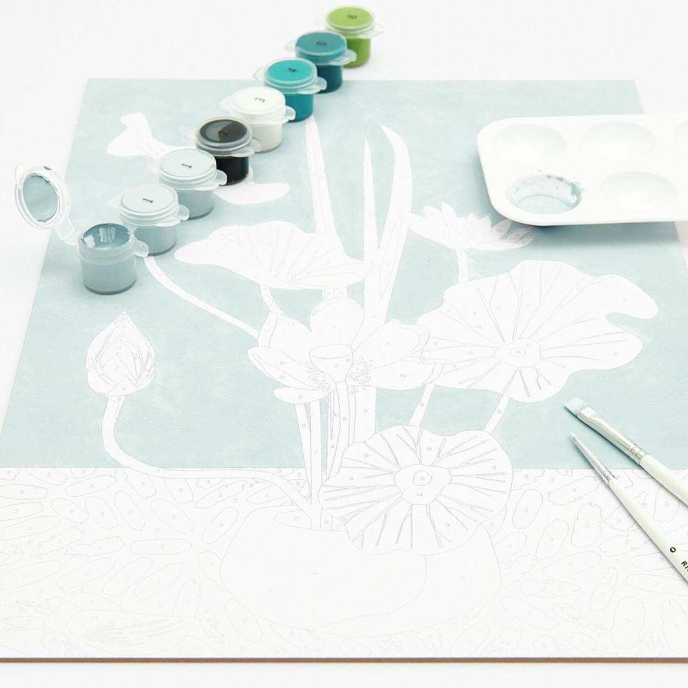 Set for painting by numbers - Rico Design - Lotus