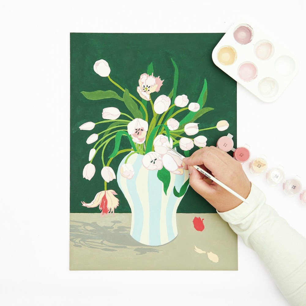 Set for painting by numbers - Rico Design - Tulips Bouquet