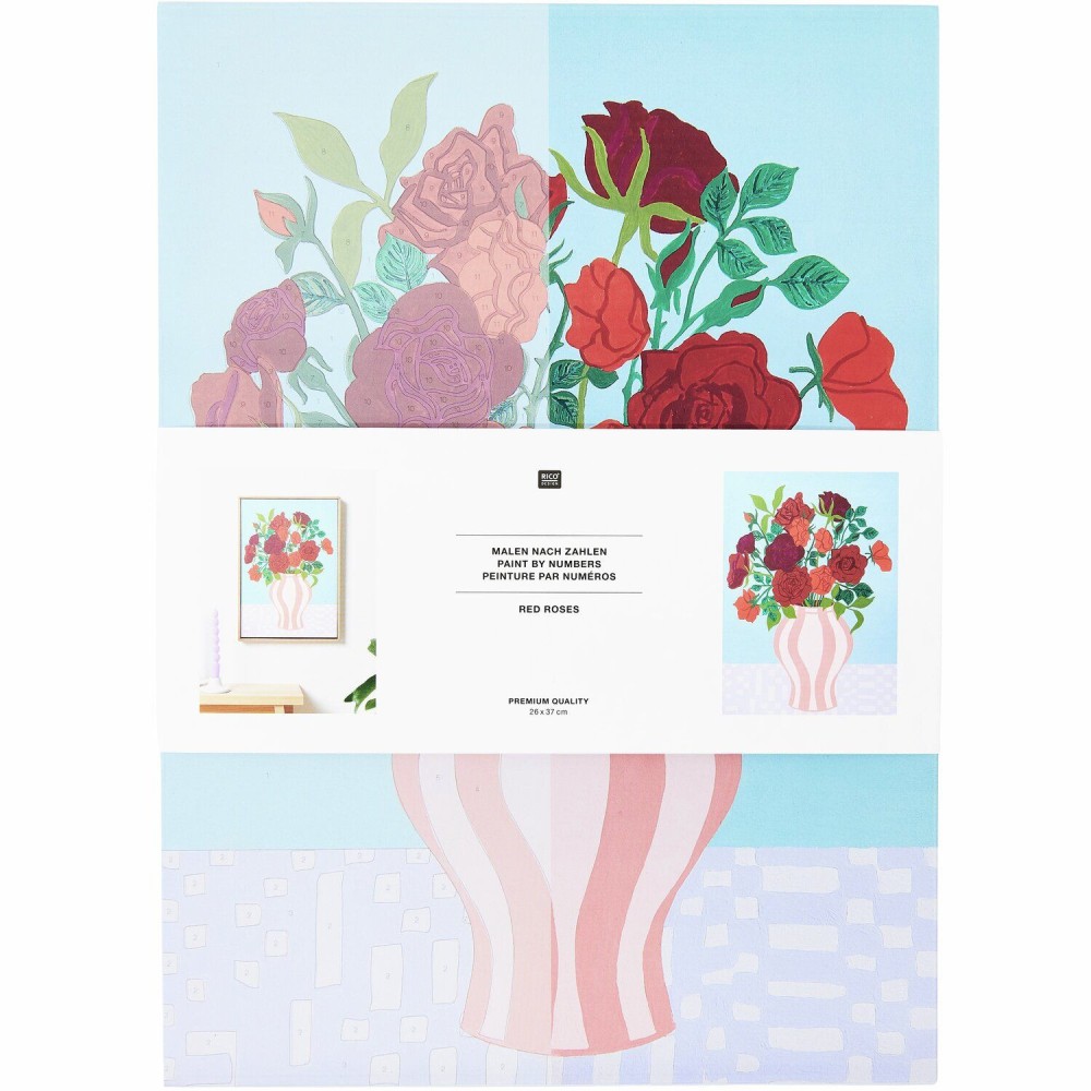 Set for painting by numbers - Rico Design - Red Roses