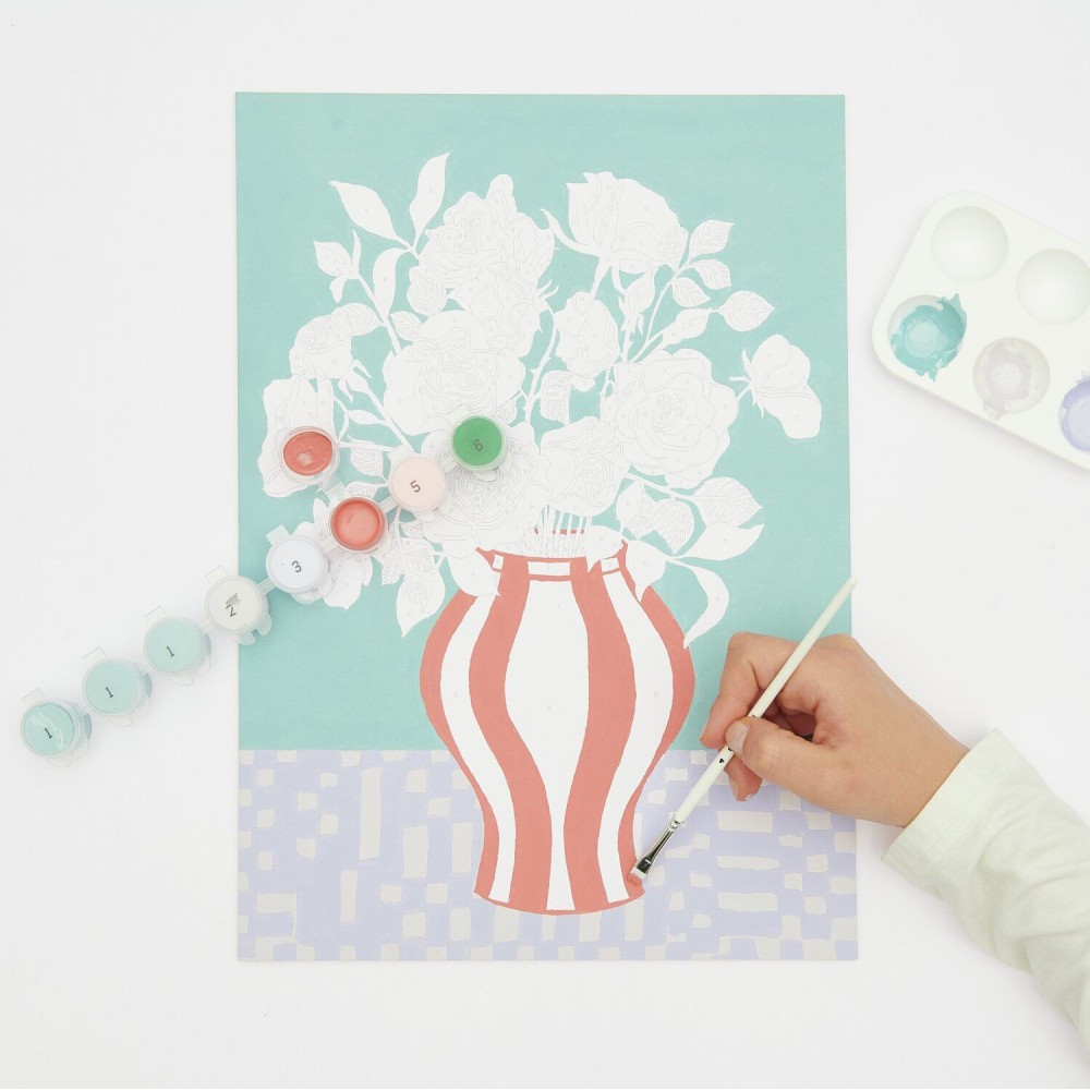 Set for painting by numbers - Rico Design - Red Roses