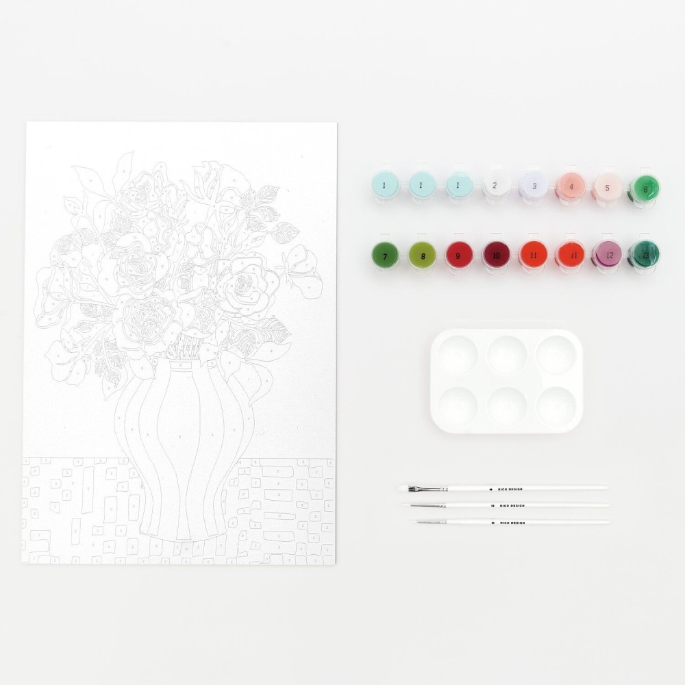 Set for painting by numbers - Rico Design - Red Roses