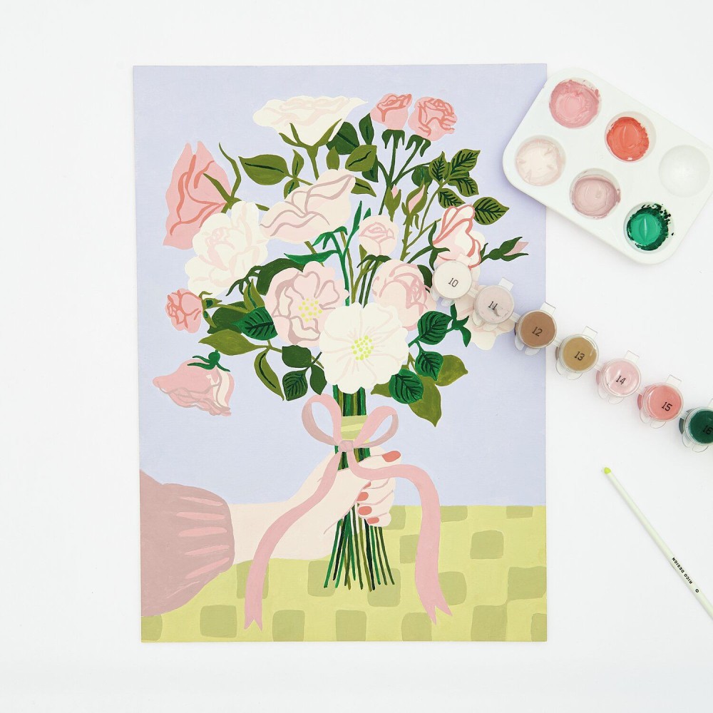 Zestaw do malowania po numerach - Rico Design - Roses Bouquet