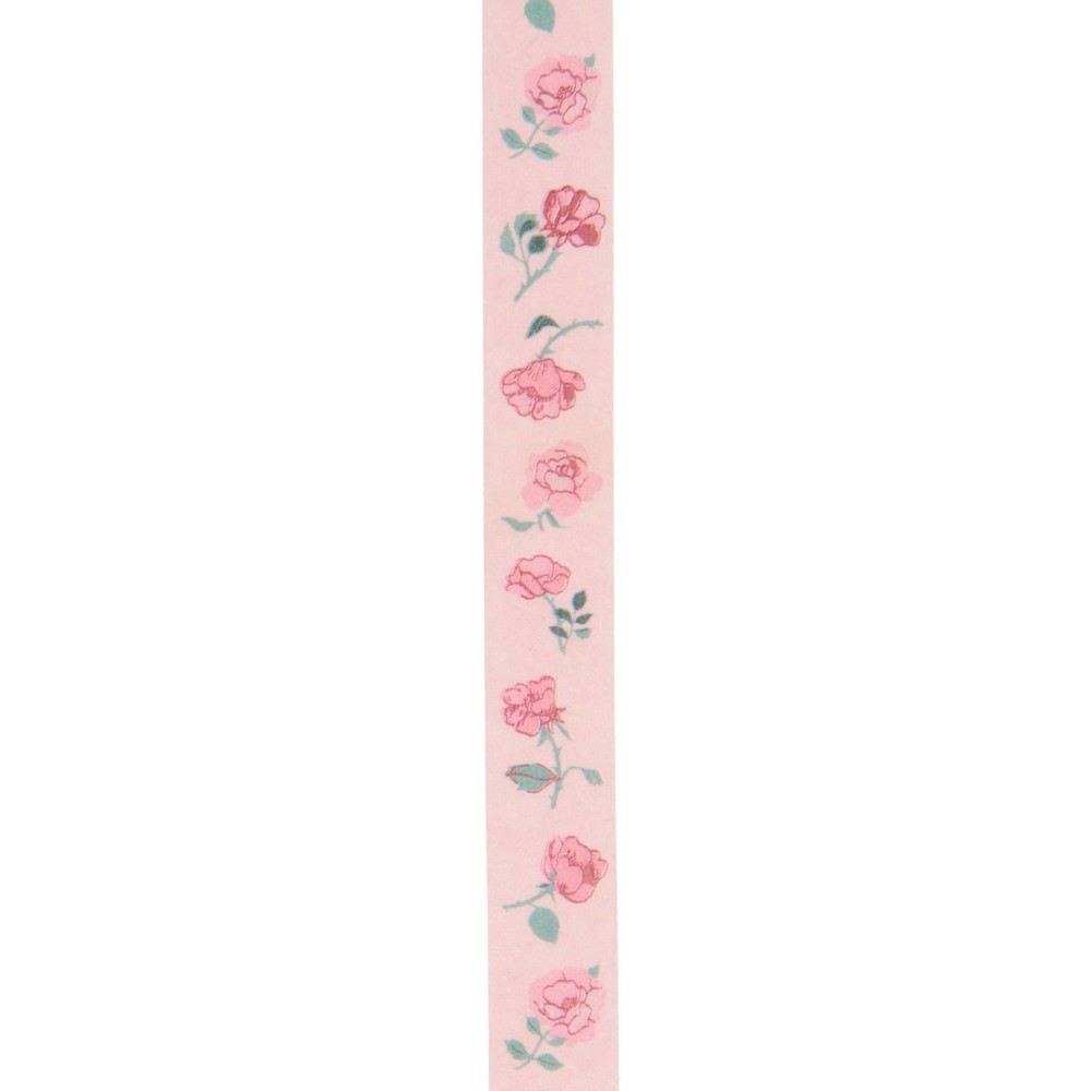 Taśma washi Roses - Paper Poetry - 15 mm x 10 m