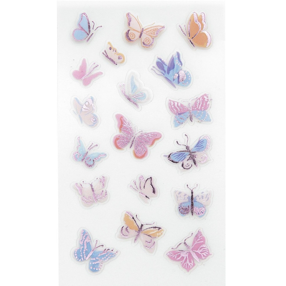 Foil stickers Butterflies - Paper Poetry - 72 pcs.