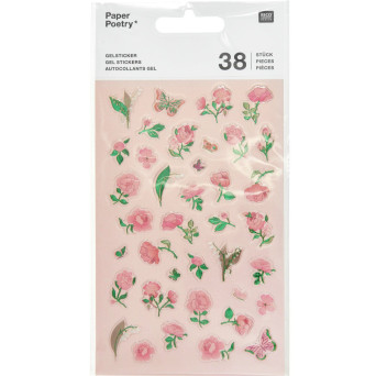 Naklejki żelowe Roses - Paper Poetry - 38 szt.