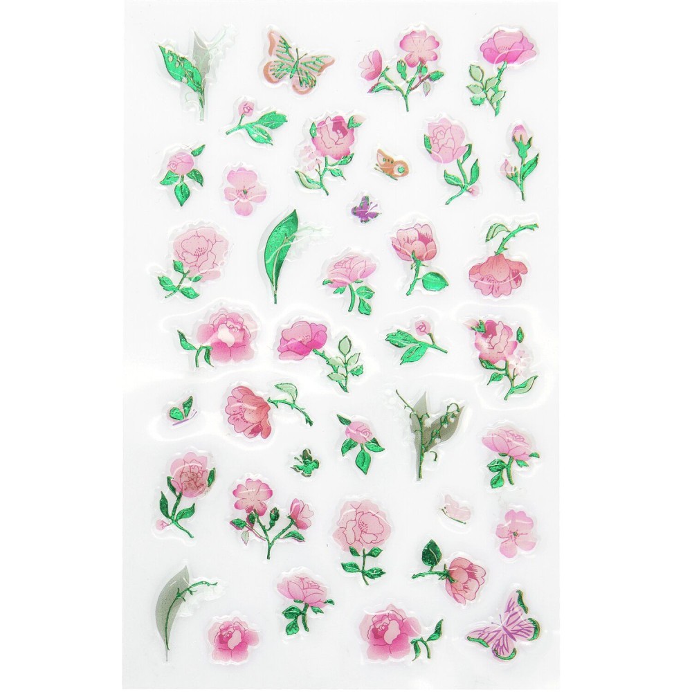 Gel stickers Roses - Paper Poetry - 38 pcs.